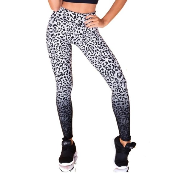 DLK Pants - 💗DLK | Yoga Legging B&W Animal Print